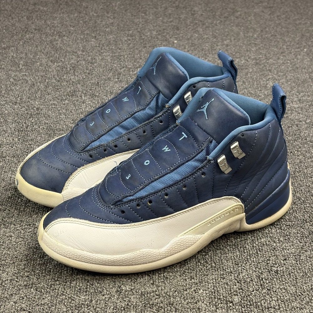 Nike Jordan 12 Retro Indigo 2020 Blue White Shoe Men's Size 8 130690-404